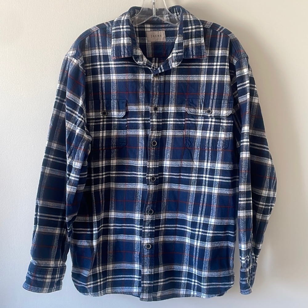 Jachs Checkered Blue Flannel Size XL‎